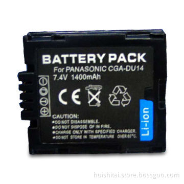 Digital Camcorder Battery for Panasonic, with 1,400mAh Capacity and 7.4V Voltage